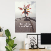 Yoga Meditation Quote Poster ポスター (ホームオフィス)