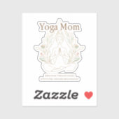 Yoga Mom Breathing Through Motherhood シール (シート)
