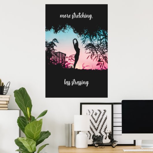 Yoga Motivation Wall Art ポスター (ホームオフィス)