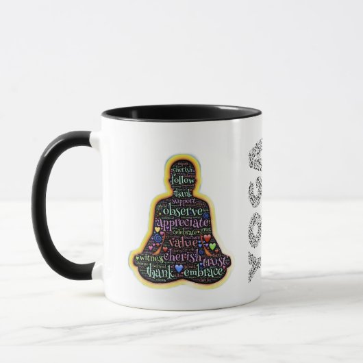 Yoga Mug – Find Your Balance in Every Sip マグカップ (左)