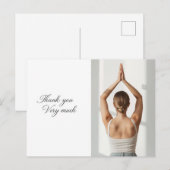 Yoga Namaste Thank You Card ポストカード (正面/裏面)