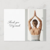 Yoga Namaste Thank You Card ポストカード (正面)