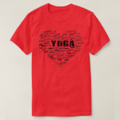 YOGA NAMES LOVE Tシャツ (デザイン正面)