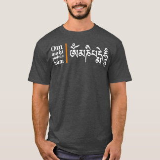 YOGA Om Mani Padme Hum Tシャツ