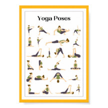 Yoga Pick a Pose Brain Break Poster(黄色)