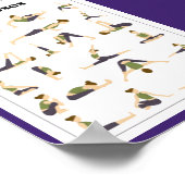 Yoga Pick a Pose Brain Break Poster (Blue) ポスター (角)