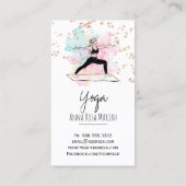 *~*  Yoga Pose AP33 Rainbow Spiritual Chakra 名刺 (裏面)