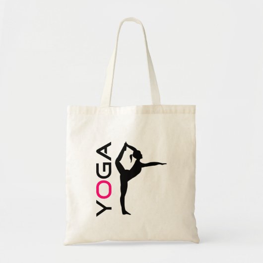 Yoga Pose Silhouette トートバッグ (正面)