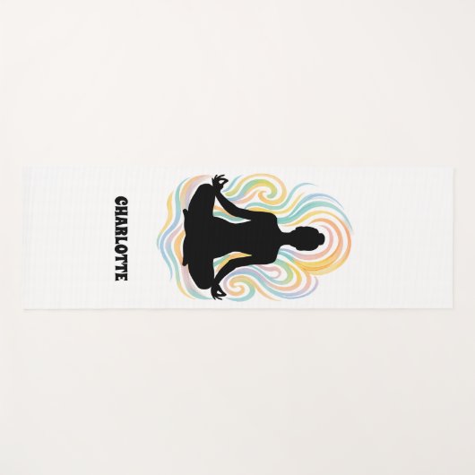 Yoga pose swirls name ヨガマット (正面(横))