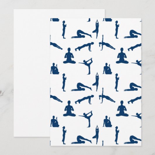 Yoga Posesカード 案内状 (正面/裏面)