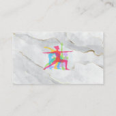 Yoga Posesロゴ | 大理石 名刺 (裏面)