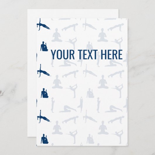 Yoga Poses Asanas発表 案内状 (正面/裏面)