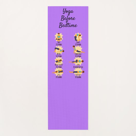 Yoga Poses Before Bed Routine Poses With Times ヨガマット (正面)