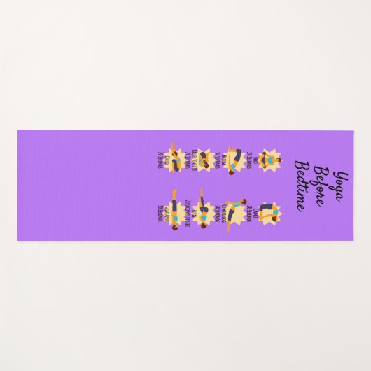 Yoga Poses Before Bed Routine Poses With Times ヨガマット (正面(横))