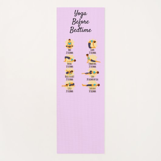 Yoga Poses Before Bed Routine Poses With Times ヨガマット (正面)