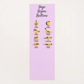 Yoga Poses Before Bed Routine Poses With Times ヨガマット (裏面)