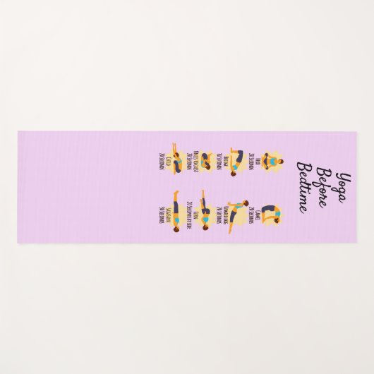 Yoga Poses Before Bed Routine Poses With Times ヨガマット (正面(横))