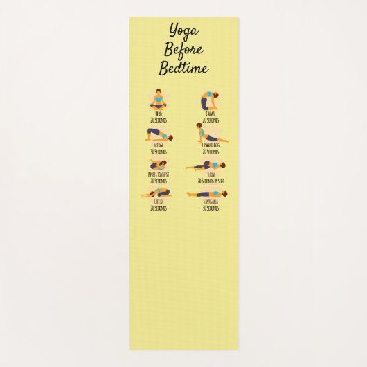 Yoga Poses Before Bed Routine Poses With Times ヨガマット (正面)