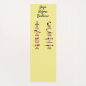 Yoga Poses Before Bed Routine Poses With Times ヨガマット (裏面)