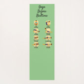 Yoga Poses Before Bed Routine Poses With Times ヨガマット (裏面)