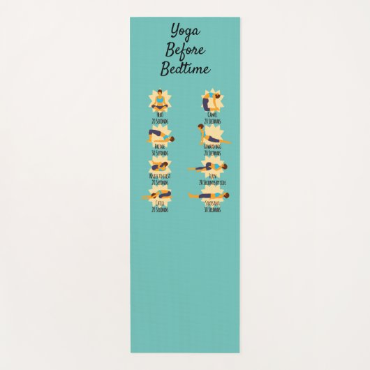 Yoga Poses Before Bed Routine Poses With Times ヨガマット (正面)