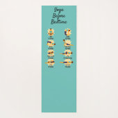 Yoga Poses Before Bed Routine Poses With Times ヨガマット (裏面)