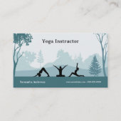 Yoga Poses & Landscape - Yoga Instructor 名刺 (正面)
