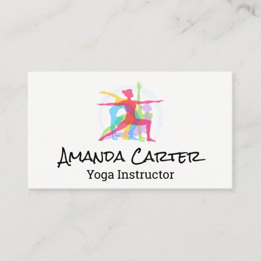 Yoga Poses Layered 名刺 (正面)