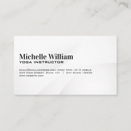 Yoga Poses Layered 名刺 (裏面)