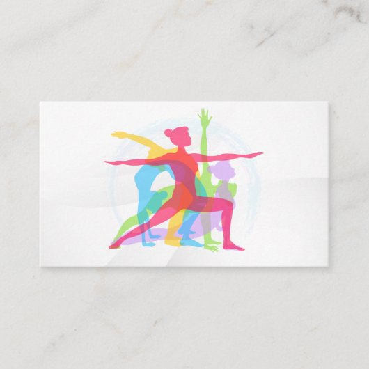Yoga Poses Layered 名刺 (正面)