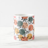 Yoga poses pattern | Yoga seamless pattern 13 コーヒーマグカップ (中央)