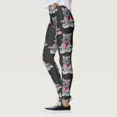 Yoga poses pattern | Yoga seamless pattern 19 レギンス (左)