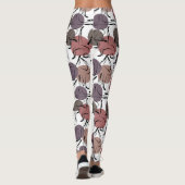 Yoga poses pattern | Yoga seamless pattern 22 レギンス (裏面)