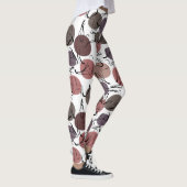 Yoga poses pattern | Yoga seamless pattern 22 レギンス (右)