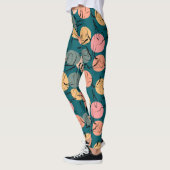 Yoga poses pattern | Yoga seamless pattern 23 レギンス (左)