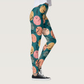 Yoga poses pattern | Yoga seamless pattern 23 レギンス (右)