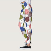 Yoga poses pattern | Yoga seamless pattern 34 レギンス (左)