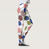 Yoga poses pattern | Yoga seamless pattern 34 レギンス (右)