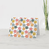 Yoga poses pattern | Yoga seamless pattern 37 カード (正面)