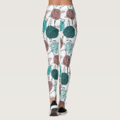 Yoga poses pattern | Yoga seamless pattern 41 レギンス (裏面)