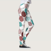 Yoga poses pattern | Yoga seamless pattern 41 レギンス (右)