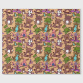 Yoga poses pattern | Yoga seamless pattern 50 ラッピングペーパー (フラット)