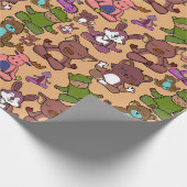 Yoga poses pattern | Yoga seamless pattern 50 ラッピングペーパー (角)