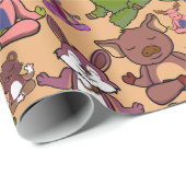 Yoga poses pattern | Yoga seamless pattern 50 ラッピングペーパー (ロールコーナー)