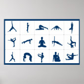Yoga Poses Tree of Life, Lotus, & More Chart ポスター (正面)