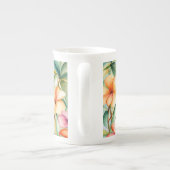 Yoga Position by the beach ボーンチャイナマグカップ (裏面)