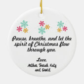 Yoga Santa セラミックオーナメント (裏面)