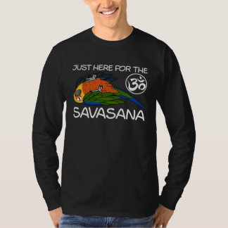 Yoga Savasana Parrot Jenday Conure Tシャツ