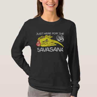 Yoga Savasana Parrot Peach faced Yellow Lutino Lov Tシャツ
