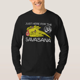 Yoga Savasana Parrot Peach faced Yellow Lutino Lov Tシャツ